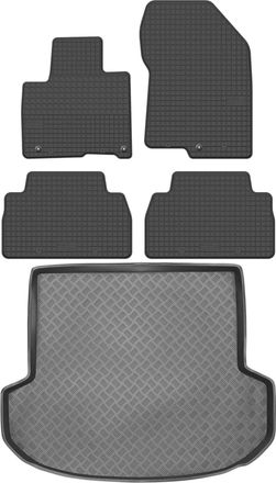 OEM Hyundai Santa Fe Iv Suv De 2019 (juego) - Alfombrillas De Goma Para Coche + Alfombrilla Para Maletero
