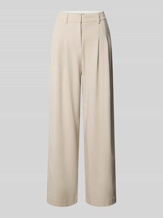 Moss Copenhagen High Waist Hose mit Viskose-Anteil Modell Mirabelle Michelle in Beige, Gr&ouml;&szlig;e XL