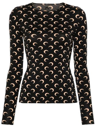 Marine Serre Top girocollo Marine Serre Moon