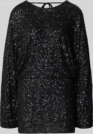 Gina Tricot Minikleid mit Rundhalsausschnitt in Black, Gr&ouml;&szlig;e XS