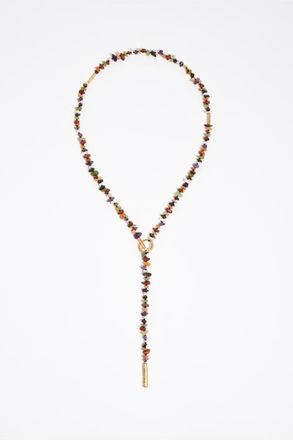 Bimba & Lola Matte Stones Necklace in Burnt Orange at Nordstrom
