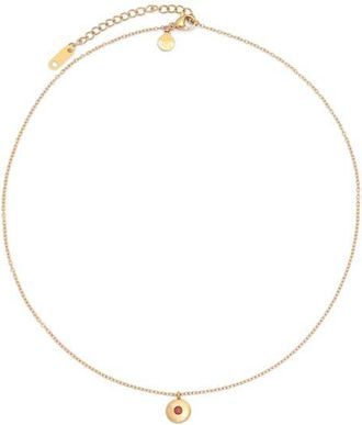 Petit Moments Birthstone Disc Pendant Necklace in Gold-January at Nordstrom