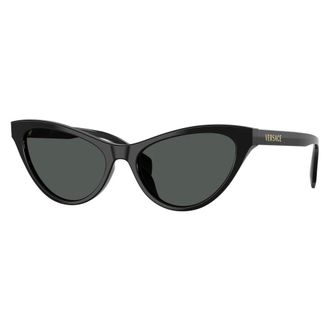 Versace Cat-eye zonnebril - Dames - Accessoires - Zwart - Maat: 55 MM Polyamide