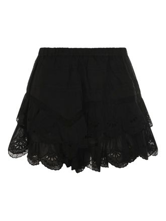 Isabel Marant Jocadia floral-lace shorts - Nero