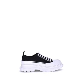 Alexander McQueen Black Canvas Chunky Mens Sneakers