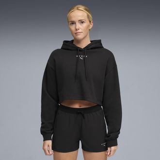 Puma Felpa con cappuccio PUMA x HYROX Heavyweight da donna, Abbigliamento, Nero, XXL