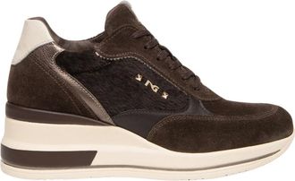 Nero Giardini Sneakers Arold con zeppa - - Shoes - Donna - Marrone - 41 EU