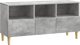 vidaXL Mueble De Tv 102 X 34,5 X 50 Cm Gris Hormig&oacute;n Vidaxl