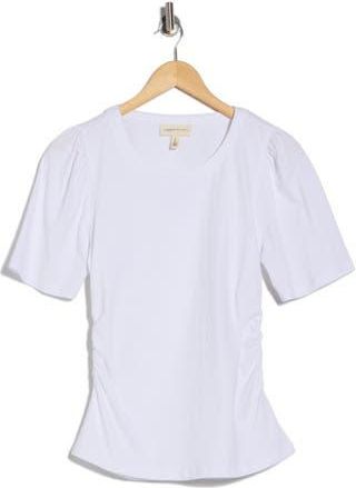 Current Elliott Short Puff Sleeve Top in White at Nordstrom Rack, Size X-Small