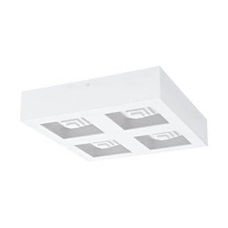 Loops Wall / Ceiling Light Modern White Box Lamp 270mm x 270mm 6.3W Built in LED