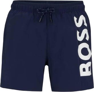 HUGO BOSS Elastic Waist Swim Shorts, Size Small