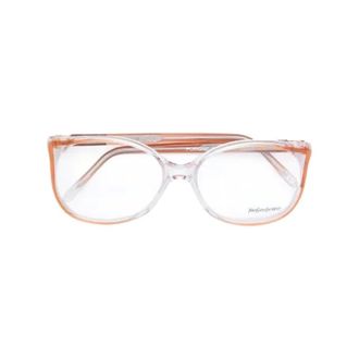 Saint Laurent Pre-owned Accessories, female, Orange, Size: ONE SIZE Pre-owned Acetate sunglasses