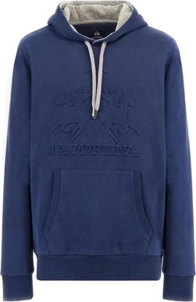La Martina Heren Hoodie - Heren - Hoodies - Blauw - 3XL - Hoodies & sweatvesten