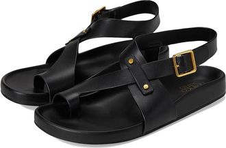 Franco Sarto L-Blair Strappy Sandals Womens Wedge Shoes Black : 9.5 M, Leather