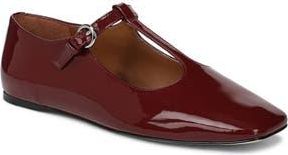 Franco Sarto Flexa Astoria T-Strap Flat in Red at Nordstrom Rack, Size 8.5