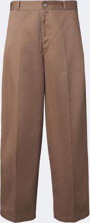 Christophe Lemaire Pantalones barrel de sarga
