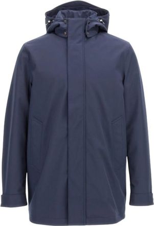 Woolrich Barrow Mac - Heren - Winterjassen - Blauw - XS - Jassen