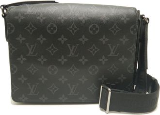 Louis Vuitton Monogram Eclipse Noir Pvc Shoulder Bag (Pre-Owned)