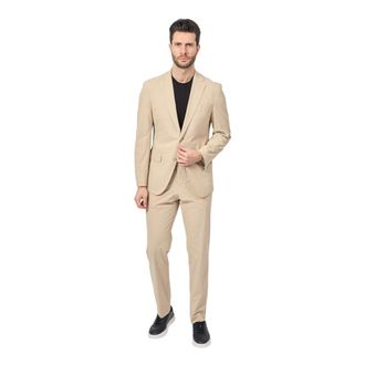 HUGO BOSS Heren, Pakken, Beige, Maat: XL Polyamide