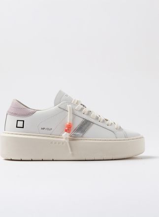 D.A.T.E. hill low platform calf white-pink