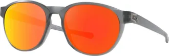 Oakley Unisex - Reedmace Sunglasses In Matte Grey Smoke Prizm Ruby Polarized