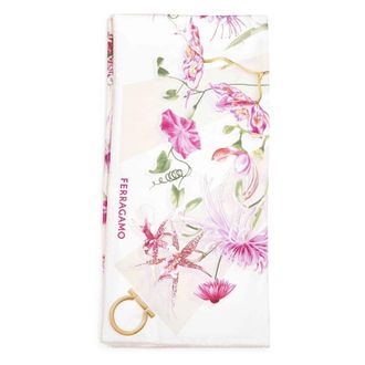 Ferragamo Accessoires, Dames, Veelkleurig, ONE Size, Vierkante Zijden Sjaal