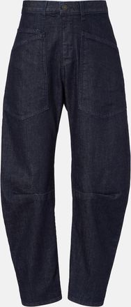 Nili Lotan Shon high-rise barrel-leg jeans
