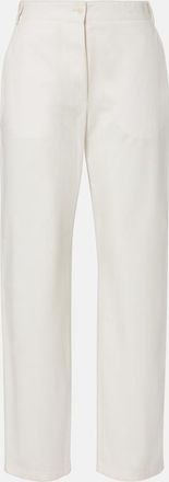 The Row Fael cotton poplin straight pants