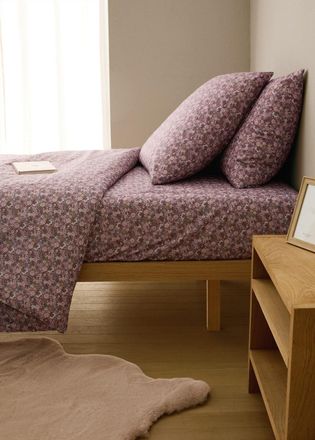 Mango Copripiumino bambini percalle di cotone stampa fiori piccoli letto 90 cm rosa - Home - Letto 90 cm - MANGO HOME