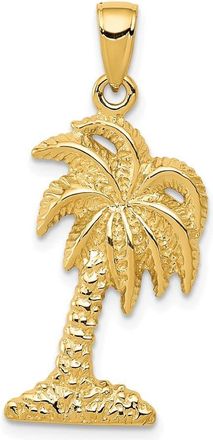 Diamond2Deal 10k Yellow Gold Palm Tree Pendant