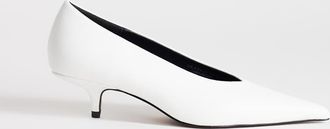 Topshop Avril - Scarpe dallo stile classico con tacchetto a spillo medio bianche-Bianco