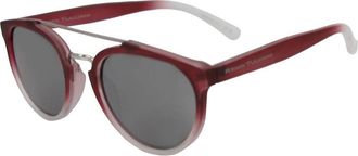Remo Tulliani Trust Sunglasses In Matte Burgundy Fade/mirror Lens