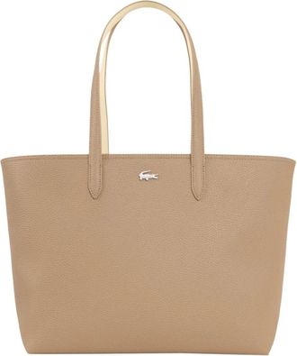 Lacoste Anna Zipped Tote - Dames - Shoppers - Beige - ONE Size - Tassen