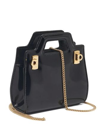 Ferragamo micro Sofia leather tote bag - Black