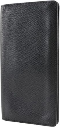Louis Vuitton Pre-owned Wallets, male, Black, Size: ONE SIZE Pre-owned Long bill wallet (bi-fold)