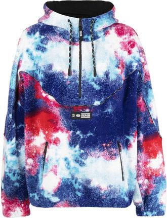Versace Jeans Couture tie dye-pattern pullover hoodie - men - Acrylic/Cotton/Cotton - L - Multicolour