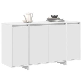 Berkfield Home White White Sideboard White Wood 135 x 41 x 75 cm White Sideboard