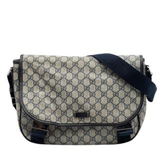 Gucci Pre-owned Cross Body Bags, female, Beige, Size: ONE SIZE Pre-owned Canvas Crossbody Bag