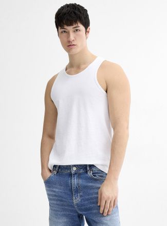Le 31 Mens Hemp and organic cotton Tank Top Slim fit