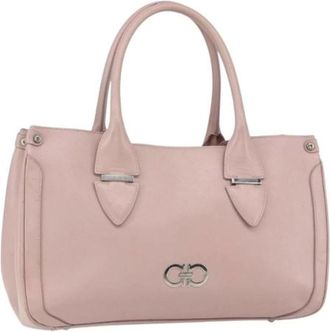 Ferragamo Pre-owned Handbags, female, Pink, Size: ONE SIZE Pre-owned Leather Handbag