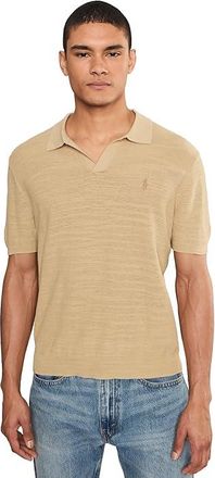 Polo Ralph Lauren Textured Cotton-Linen Sweater Mens Clothing Dune Tan/Deckwash White : 2XL, Cotton/Linen