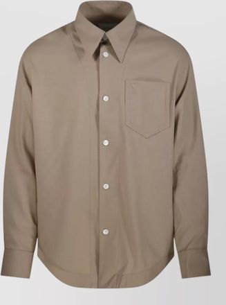 Ami wool long-sleeve shirt