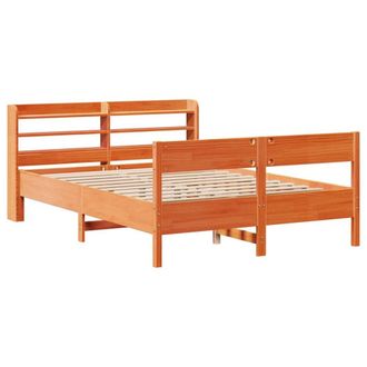 Berkfield Home Decorative Bed Frame without Mattress Wax Brown 160x200 cm Solid