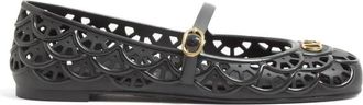 Valentino Schoenen, Dames, Zwart, 37 EU, Ondette VLogo Ballerina Flats