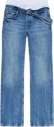 Alexander Wang Fold-over Layered Jeans