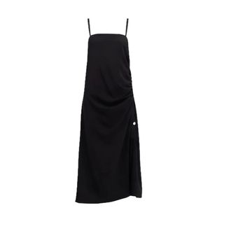 Carven Maxi Dresses, female, Black, Size: XL Dr413 Lingerie Dress