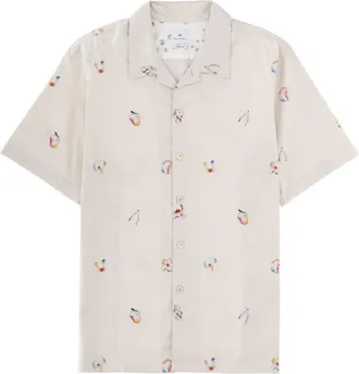 Paul Smith White Regular Printed Shirt