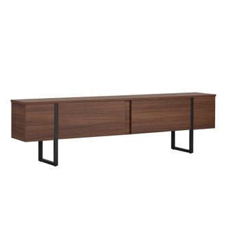 Habitat et Jardin Soporte De Tv De Madera onera - 180 X 30 X 50 Cm - Nogal / Negro