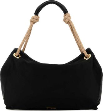 Prada Black Logo Large Shoulder Bag