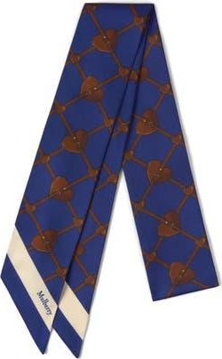 Mulberry Heart Pocket Skinny Scarf in Pigment Blue at Nordstrom